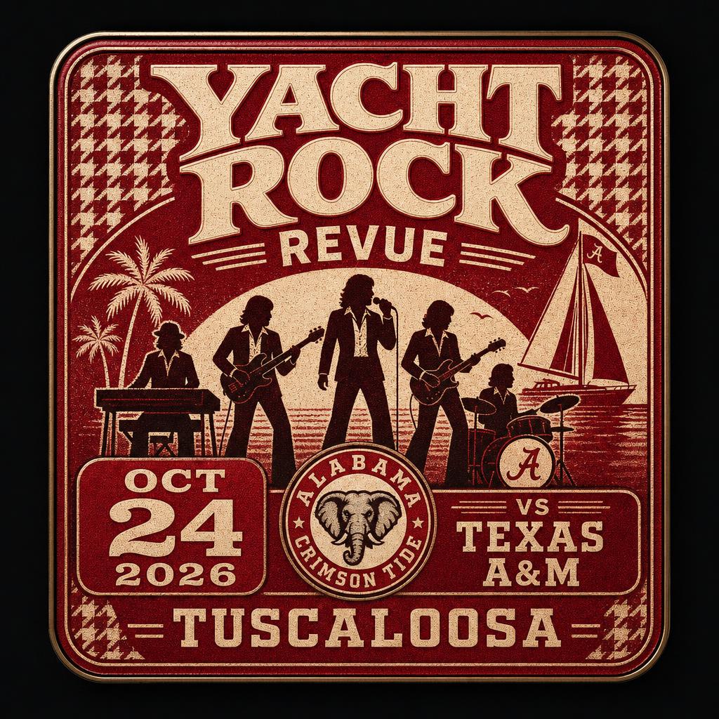 Yacht Rock Revue · Alabama Game Concert Series collectible badge